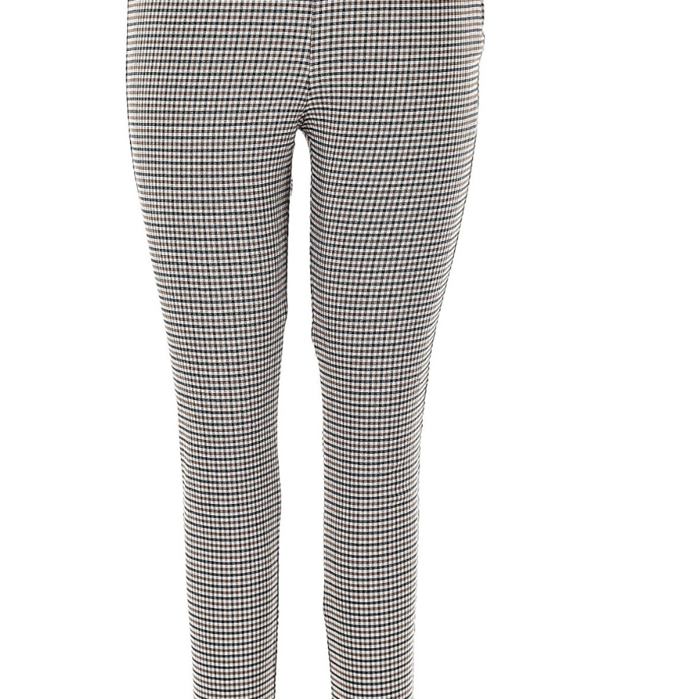 Classic Houndstooth Patterned Women's Pants